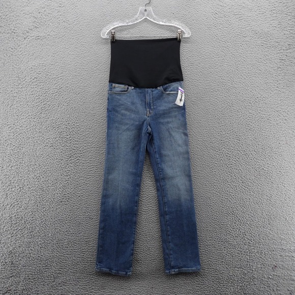Good American Denim - Good American‎ Maternity Jeans Blue Denim Over Belly Stretch Size 00 24 NEW